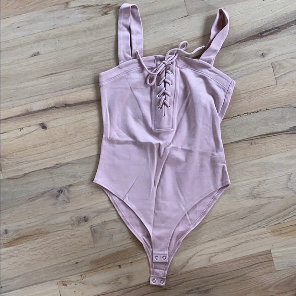 Forever 21 lace up bodysuit